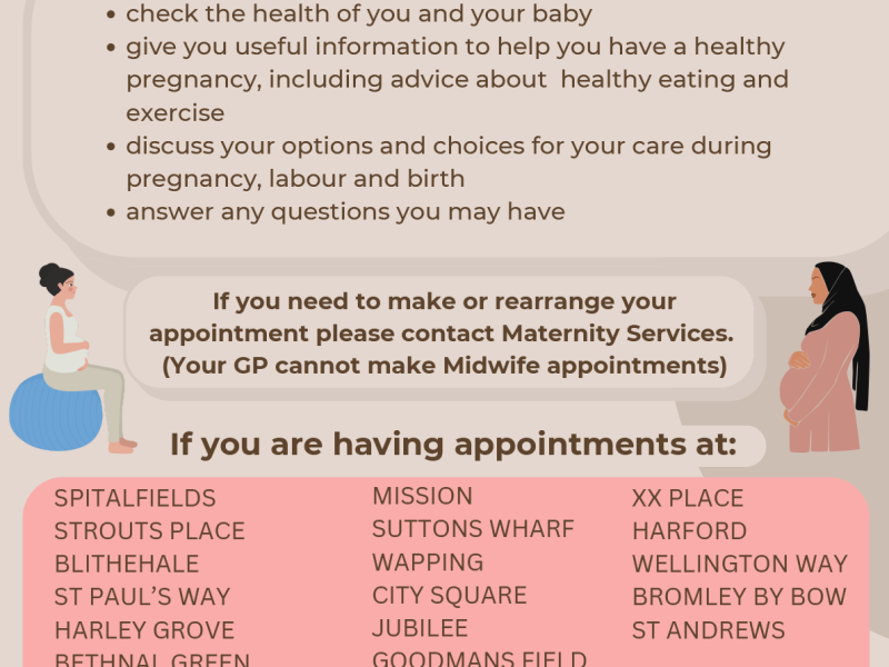 Maternity appointments