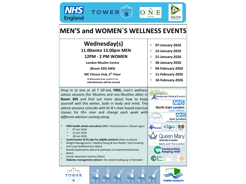 Men’s and Women’s Wellness Events