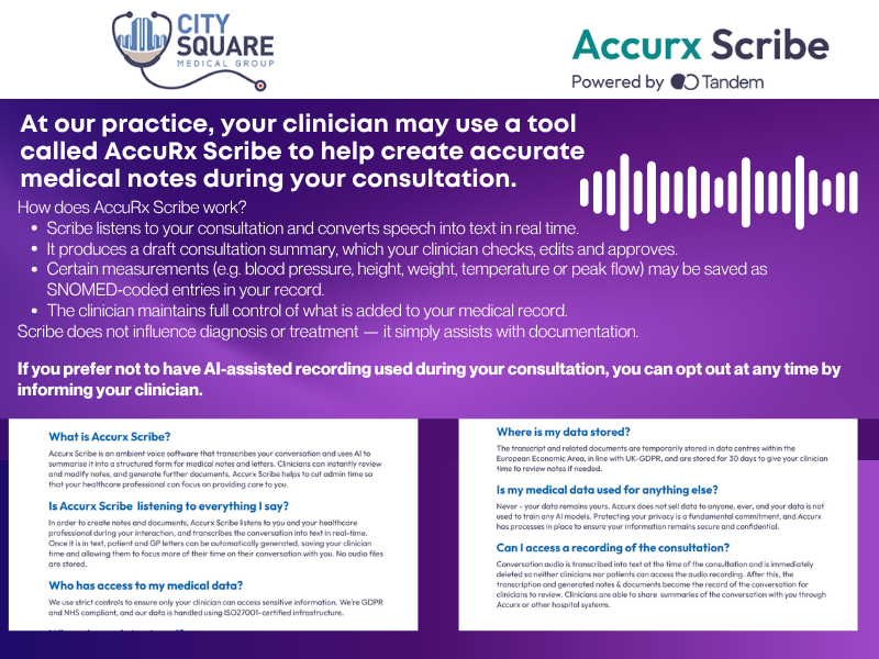 AccuRx Scribe AccuRx Scribe