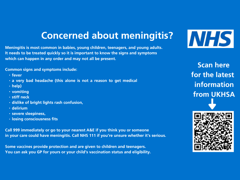 Concerned about meningitis? Concerned about meningitis?